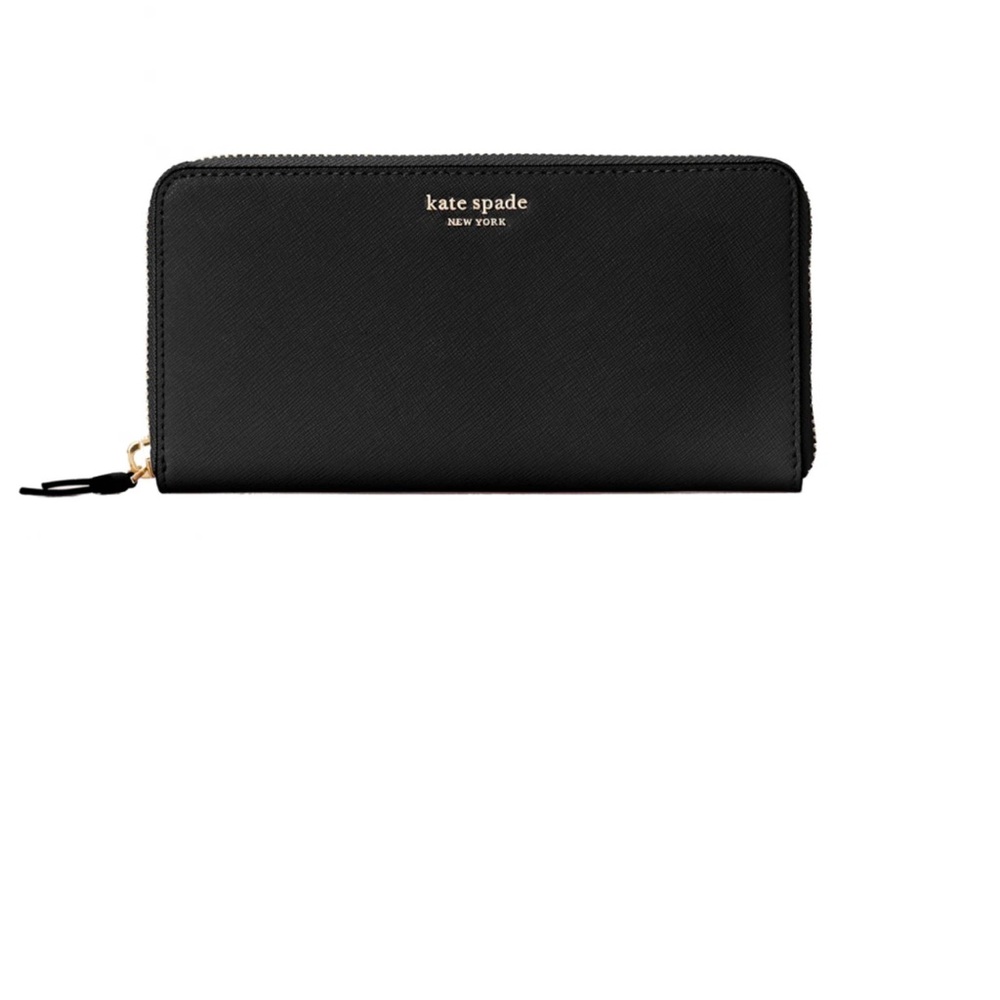 Kate Spade Large Black Zip Wallet Cameron